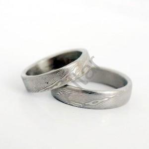 Snubné prstene z ocele damasteel DA-1006