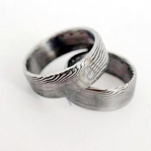 Snubné prstene z ocele damasteel DA-1008