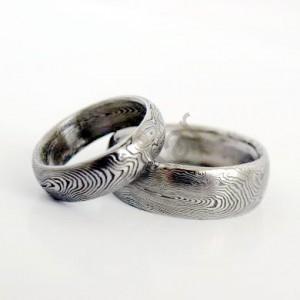 Snubné prstene z ocele damasteel DA-1009