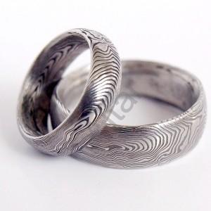Snubné prstene z ocele damasteel DA-1001