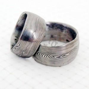Snubné prstene z ocele damasteel DA-1004