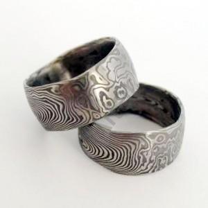 Snubné prstene z ocele damasteel DA-1005